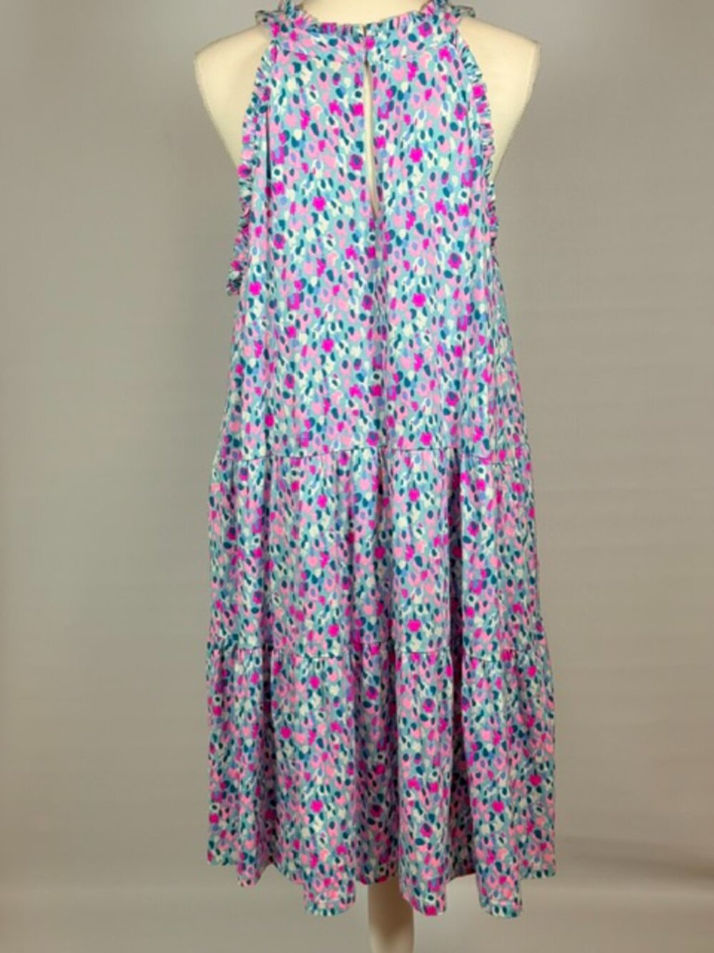 Lilly Pulitzer Jerrica Swing Dress Sleeveless Hottie Dottie Halter Size XXL - Picture 5 of 12